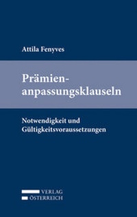 Abbildung von: Prämienanpassungsklauseln - Verlag Österreich