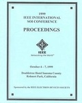 Cover: IEEE International Silicon-on-insulator Conference: SOI - I.E.E.E.Press