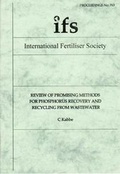 Cover: Review of Promising Methods for Phosphorus Recovery and Recycling from Wastewater - International Fertiliser Society