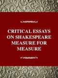 Cover: Critical Essays on Shakespeare's Measure for Measure - Twayne Publishers Inc.,U.S.