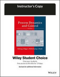 Enlarge image Cover: Process Control Dynamics, Fourth Edition, Instructor Copy - Wiley