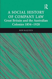 Abbildung von: A Social History of Company Law - Routledge
