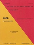 Cover: 2000 Reliability & Maintainability Annual Symp - I.E.E.E.Press