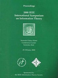 Abbildung von: 2000 IEEE International Symposium on Information Theory - I.E.E.E.Press
