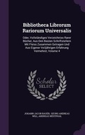 Cover: Bibliotheca Librorum Rariorum Universalis - Palala Press