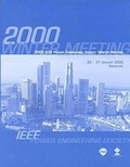 Cover: Power Engineering Society Winter Meeting 2000 - I.E.E.E.Press