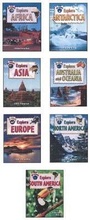 Cover: Explore the Continents - Crabtree Publishing Co,Canada