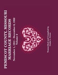 Cover: Pemiscot County Missouri Marriage Records - Willow Bend Books