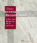 Cover: Secretary's Record Book - Warner Press