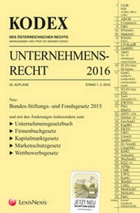 Abbildung von: KODEX Unternehmensrecht 2016 - LexisNexis ARD ORAC