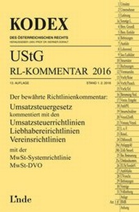 Abbildung von: KODEX UStG-Richtlinien-Kommentar 2016 - Linde