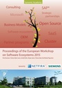 Cover: Proceedings of the European Workshop on Software Ecosystems 2015 - BoD - Books on Demand