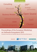 Cover: Proceedings of the European Workshop on Software Ecosystems 2015 - BoD - Books on Demand