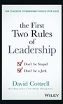 Cover: The First Two Rules of Leadership - Wiley