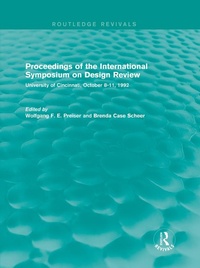 Enlarge image Cover: Proceedings of the International Symposium on Design Review (Routledge Revivals) - Routledge