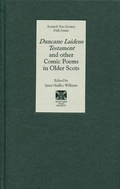 Cover: Duncane Laideus Testament and other Comic Poems in Older Scots - Scottish Text Society