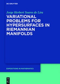 Abbildung von: Variational Problems for Hypersurfaces in Riemannian Manifolds - De Gruyter