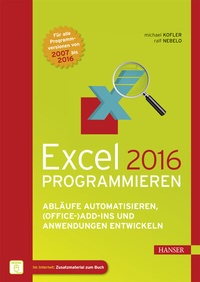 Abbildung von: Excel 2016 programmieren - Hanser