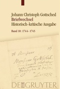 Cover: M&auml;rz 1744 - September 1745 - De Gruyter