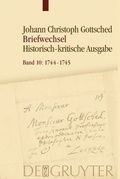 Cover: M&auml;rz 1744 - September 1745 - De Gruyter