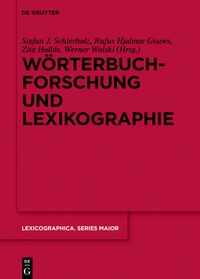 Abbildung von: Wörterbuchforschung und Lexikographie - De Gruyter