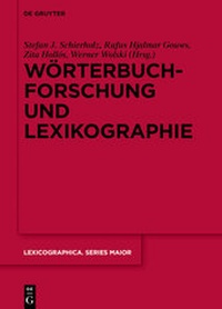 Abbildung von: Wörterbuchforschung und Lexikographie - De Gruyter Mouton