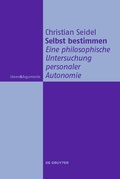 Cover: Selbst bestimmen - De Gruyter