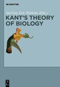 Cover: Kant's Theory of Biology - De Gruyter