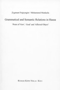 Cover: Grammatical and Semantic Relations in Hausa - K&ouml;ppe, R