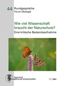 Cover: Wie viel Wissenschaft braucht der Naturschutz? - Pfeil, F