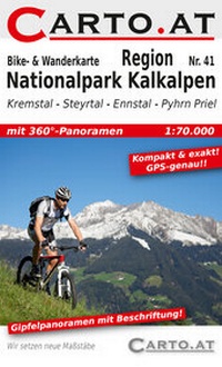 Abbildung von: Bike- & Wanderkarte 41 Region Nationalpark Kalkalpen - CARTO.AT