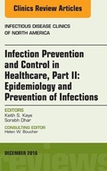 Cover: Infection Prevention and Control in Healthcare, Part II: Epidemiology and Prevention of Infections, An Issue of Infectious Disease Clinics of North America, E-Book - Elsevier