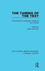 Cover: The Taming of the Text - Routledge