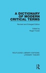 Cover: A Dictionary of Modern Critical Terms - Routledge