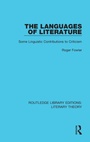 Cover: The Languages of Literature - Routledge