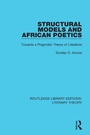 Cover: Structural Models and African Poetics - Routledge