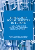 Cover: Public and Social Services in Europe - Palgrave Macmillan