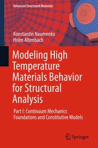 Enlarge image Cover: Modeling High Temperature Materials Behavior for Structural Analysis - Springer
