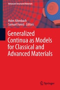 Cover: Generalized Continua as Models for Classical and Advanced Materials - Springer