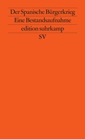 Cover: Der Spanische B&uuml;rgerkrieg - Suhrkamp
