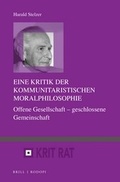 Cover: Eine Kritik der kommunitaristischen Moralphilosophie - Brill