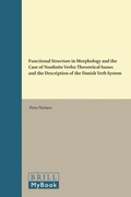 Cover: Functional Structure in Morphology and the Case of Nonfinite Verbs - Brill
