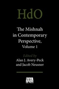 Cover: The Mishnah in Contemporary Perspective, Volume 1 - Society of Biblical Literature