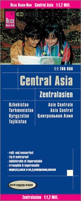 Abbildung von: Reise Know-How Landkarte Zentralasien / Central Asia (1:1.700.000) : Usbekistan, Kirgisistan, Turkmenistan und Tadschikistan - Reise Know-How Verlag Peter Rump GmbH