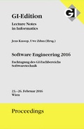 Cover: GI Edition Proceedings Band 252 Software Engineering 2016 - K&ouml;llen