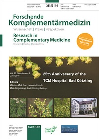 Abbildung von: 25th Anniversary of the TCM-Hospital Bad Kötzting - S. Karger