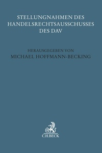 Abbildung von: Stellungnahmen des Handelsrechtsausschusses des DAV - C.H.BECK
