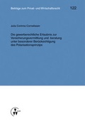 Cover: Die gewerberechtliche Erlaubnis zur Versicherungsvermittlung und -beratung unter besonderer Ber&uuml;cksichtigung des Polarisationsprinzips - VVW Verlag Versicherungswirtschaft