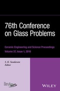 Cover: 76th Conference on Glass Problems, Version A - Wiley