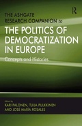 Cover: The Ashgate Research Companion to the Politics of Democratization in Europe - Routledge